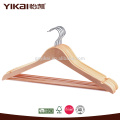Antislip shirt and pants wooden clothes hanger